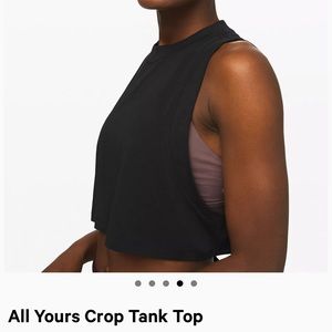 all yours crop tank top